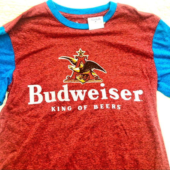 Other - NWT Anheuser  Busch Budweiser Men’s Tee Shirt Size Small red blue